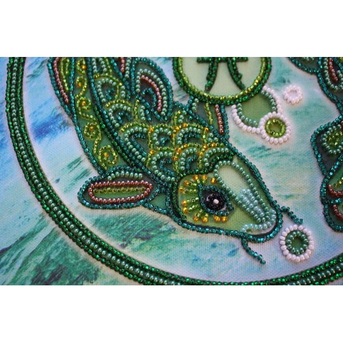 Main Bead Embroidery Kit Pisces (Zodiac signs), AB-332-12 by Abris Art - buy online! ✿ Fast delivery ✿ Factory price ✿ Wholesale and retail ✿ Purchase Great kits for embroidery with beads
