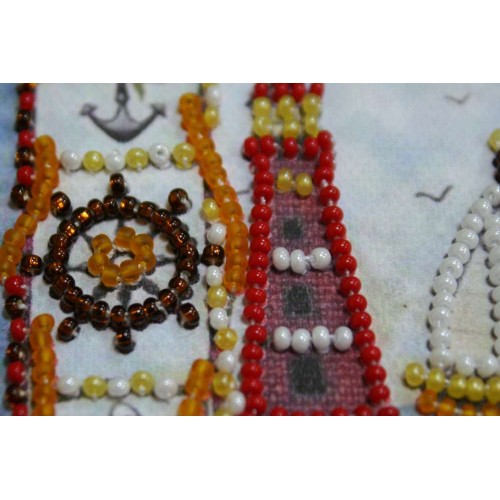 Magnets Bead embroidery kit Сruise, AMA-176 by Abris Art - buy online! ✿ Fast delivery ✿ Factory price ✿ Wholesale and retail ✿ Purchase Kits for embroidery magnets with beads on canvas