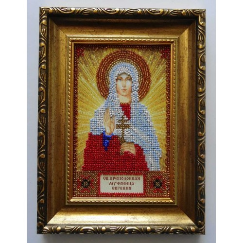 St.Icons Mini Bead embroidery kits St. Eugene, AAM-042 by Abris Art - buy online! ✿ Fast delivery ✿ Factory price ✿ Wholesale and retail ✿ Purchase Kits for beadwork personal mini-icons
