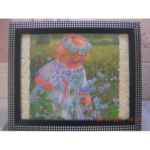 Charts on artistic canvas Chamomile Mood, AC-416 by Abris Art - buy online! ✿ Fast delivery ✿ Factory price ✿ Wholesale and retail ✿ Purchase Scheme for embroidery with beads on canvas (200x200 mm)