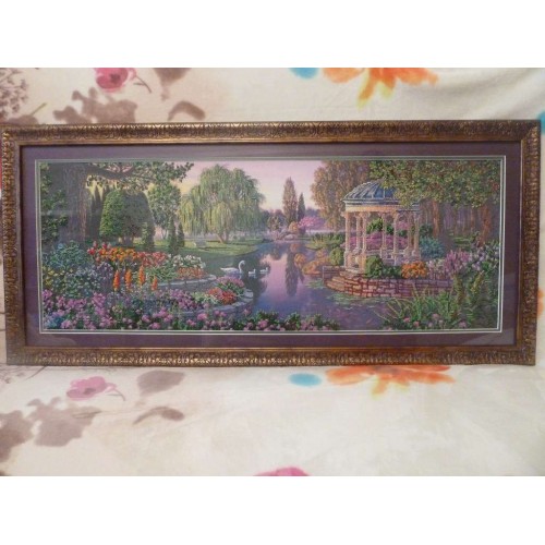 Main Bead Embroidery Kit By the pond (Landscapes), AB-179 by Abris Art - buy online! ✿ Fast delivery ✿ Factory price ✿ Wholesale and retail ✿ Purchase Great kits for embroidery with beads