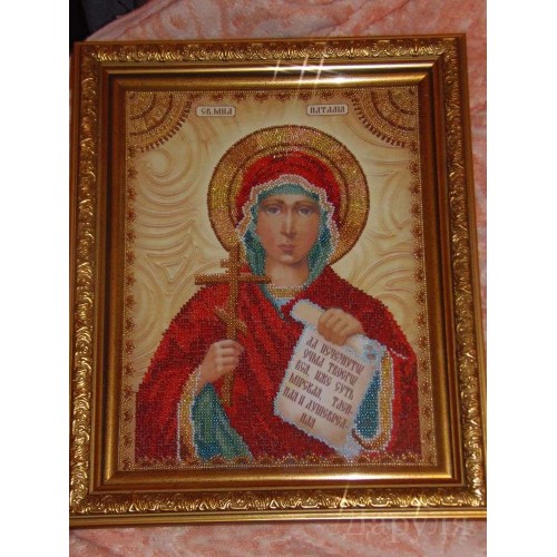 Набір для вишивання бісером на натуральному художньому холсті Свята Наталя, AA-008 від Абрис Арт - купити з доставкою ✿ Найкраща ціна від виробника ✿ Оптом та в роздріб ✿ Придбати Набори для вишивки бісером великих іменних ікон