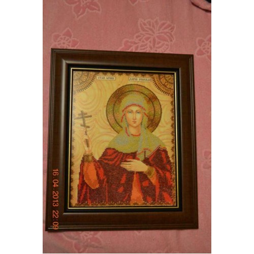 Набір для вишивання бісером на натуральному художньому холсті Свята Дарина, AA-020 від Абрис Арт - купити з доставкою ✿ Найкраща ціна від виробника ✿ Оптом та в роздріб ✿ Придбати Набори для вишивки бісером великих іменних ікон