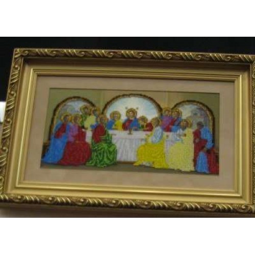 Main Bead Embroidery Kit The last supper (Icons), AB-109 by Abris Art - buy online! ✿ Fast delivery ✿ Factory price ✿ Wholesale and retail ✿ Purchase Great kits for embroidery with beads