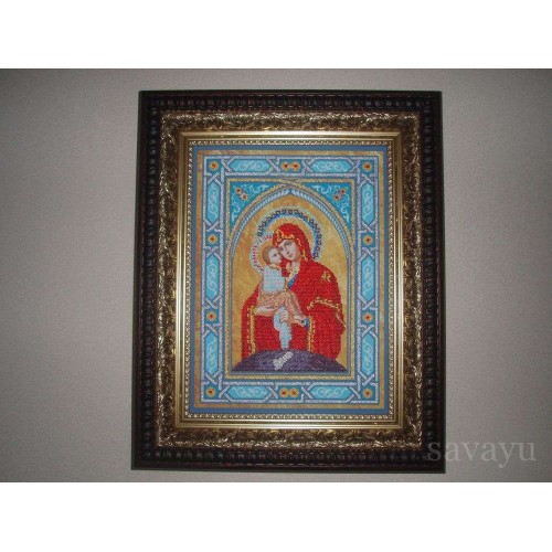 Набір для вишивання бісером на натуральному художньому холсті Богородиця Почаєвська, AB-059 від Абрис Арт - купити з доставкою ✿ Найкраща ціна від виробника ✿ Оптом та в роздріб ✿ Придбати Великі набори для вишивки бісером