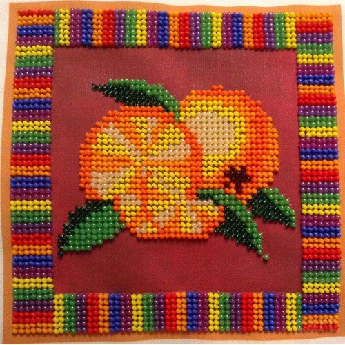 Main Bead Embroidery Kit Orange (Household stories), AB-091 by Abris Art - buy online! ✿ Fast delivery ✿ Factory price ✿ Wholesale and retail ✿ Purchase Great kits for embroidery with beads