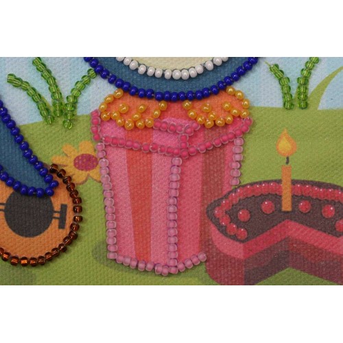 Bag Bead embroidery kit Congratulations (Deco Scenes), ACA-010 by Abris Art - buy online! ✿ Fast delivery ✿ Factory price ✿ Wholesale and retail ✿ Purchase Bags for embroidery with beads on canvas