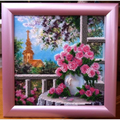 Charts on artistic canvas Sprince romance, AC-438 by Abris Art - buy online! ✿ Fast delivery ✿ Factory price ✿ Wholesale and retail ✿ Purchase Scheme for embroidery with beads on canvas (200x200 mm)