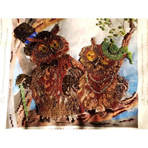 Charts on artistic canvas Forever love, AC-228 by Abris Art - buy online! ✿ Fast delivery ✿ Factory price ✿ Wholesale and retail ✿ Purchase Large schemes for embroidery with beads on canvas (300x300 mm)