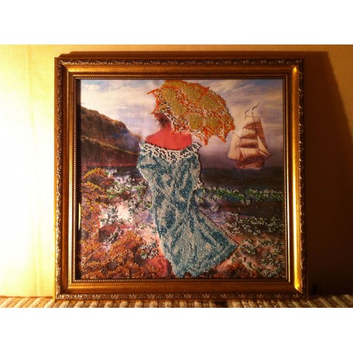Charts on artistic canvas The Magic of the Sea, AC-155 by Abris Art - buy online! ✿ Fast delivery ✿ Factory price ✿ Wholesale and retail ✿ Purchase Large schemes for embroidery with beads on canvas (300x300 mm)