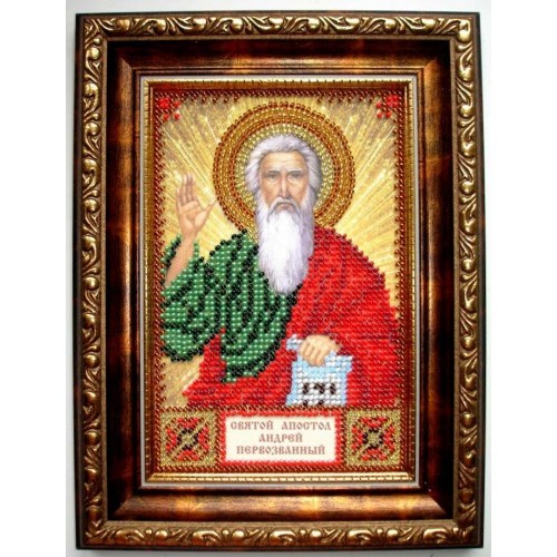 Набір для вишивання бісером на натуральному художньому холсті Святий Андрій, AAM-002 від Абрис Арт - купити з доставкою ✿ Найкраща ціна від виробника ✿ Оптом та в роздріб ✿ Придбати Набори для вишивки бісером іменних міні-ікон