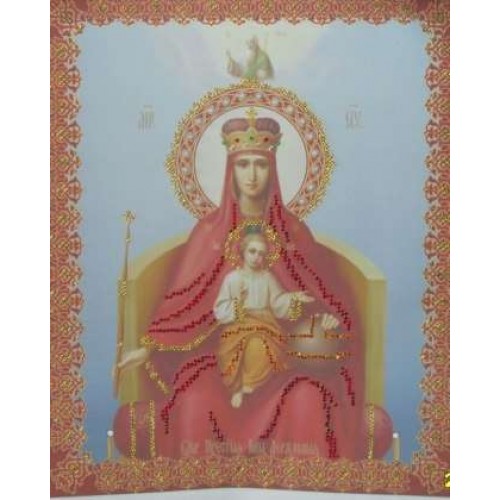 Main Bead Embroidery Kit The Reigning Mother of God (Icons), AB-030 by Abris Art - buy online! ✿ Fast delivery ✿ Factory price ✿ Wholesale and retail ✿ Purchase Great kits for embroidery with beads