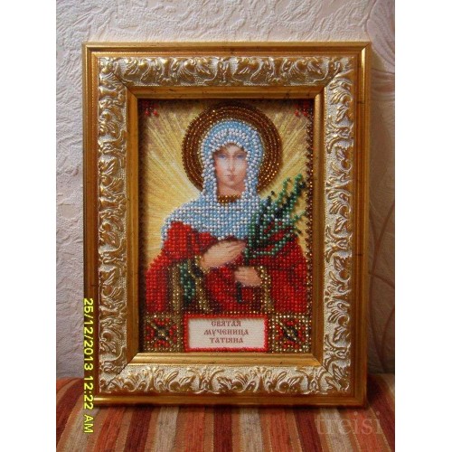 Набір для вишивання бісером на натуральному художньому холсті Свята Тетяна, AAM-004 від Абрис Арт - купити з доставкою ✿ Найкраща ціна від виробника ✿ Оптом та в роздріб ✿ Придбати Набори для вишивки бісером іменних міні-ікон