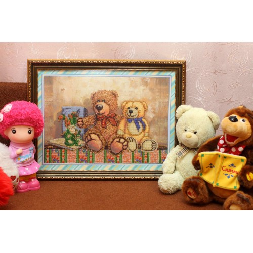 Main Bead Embroidery Kit Toys – 2 (Household stories), AB-242 by Abris Art - buy online! ✿ Fast delivery ✿ Factory price ✿ Wholesale and retail ✿ Purchase Great kits for embroidery with beads