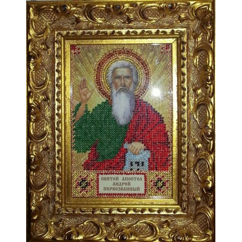Набір для вишивання бісером на натуральному художньому холсті Святий Андрій, AAM-002 від Абрис Арт - купити з доставкою ✿ Найкраща ціна від виробника ✿ Оптом та в роздріб ✿ Придбати Набори для вишивки бісером іменних міні-ікон