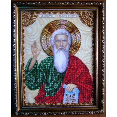 Набір для вишивання бісером на натуральному художньому холсті Святий Андрій, AA-002 від Абрис Арт - купити з доставкою ✿ Найкраща ціна від виробника ✿ Оптом та в роздріб ✿ Придбати Набори для вишивки бісером великих іменних ікон