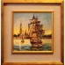 Charts on artistic canvas Frigate, AC-138 by Abris Art - buy online! ✿ Fast delivery ✿ Factory price ✿ Wholesale and retail ✿ Purchase Large schemes for embroidery with beads on canvas (300x300 mm)