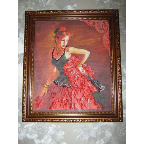 Main Bead Embroidery Kit Consuelo (Genre Scenes), AB-022 by Abris Art - buy online! ✿ Fast delivery ✿ Factory price ✿ Wholesale and retail ✿ Purchase Great kits for embroidery with beads