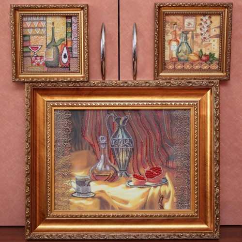 Main Bead Embroidery Kit Roshan (Still life), AB-148 by Abris Art - buy online! ✿ Fast delivery ✿ Factory price ✿ Wholesale and retail ✿ Purchase Great kits for embroidery with beads