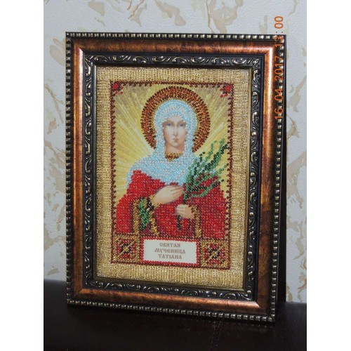 Набір для вишивання бісером на натуральному художньому холсті Свята Тетяна, AAM-004 від Абрис Арт - купити з доставкою ✿ Найкраща ціна від виробника ✿ Оптом та в роздріб ✿ Придбати Набори для вишивки бісером іменних міні-ікон