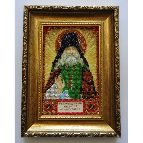 Набір для вишивання бісером на натуральному художньому холсті Святий Анатолій, AAM-051 від Абрис Арт - купити з доставкою ✿ Найкраща ціна від виробника ✿ Оптом та в роздріб ✿ Придбати Набори для вишивки бісером іменних міні-ікон