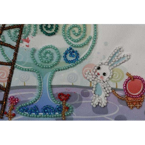 Love ice cream, ACA-007 by Abris Art - buy online! ✿ Fast delivery ✿ Factory price ✿ Wholesale and retail ✿ Purchase Bags for embroidery with beads on canvas