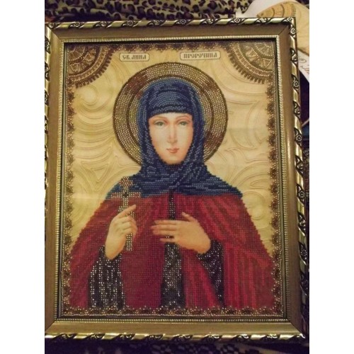 Набір для вишивання бісером на натуральному художньому холсті Свята Ганна, AA-015 від Абрис Арт - купити з доставкою ✿ Найкраща ціна від виробника ✿ Оптом та в роздріб ✿ Придбати Набори для вишивки бісером великих іменних ікон