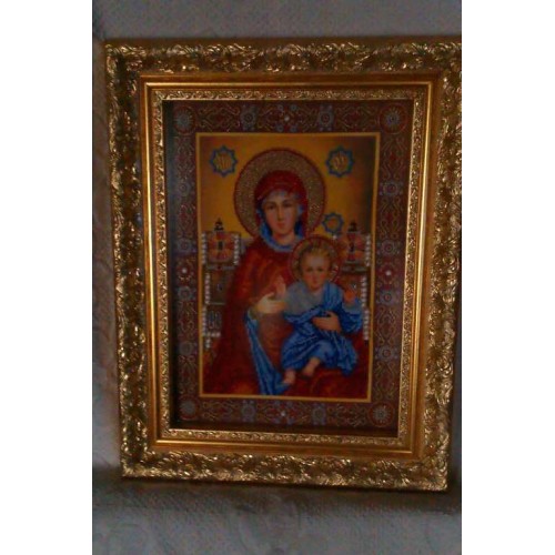 Main Bead Embroidery Kit Wedding Icon – The Holy Mother of God (Icons), AB-145 by Abris Art - buy online! ✿ Fast delivery ✿ Factory price ✿ Wholesale and retail ✿ Purchase Great kits for embroidery with beads