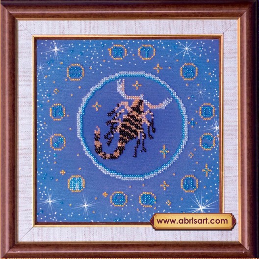 Scorpio, AB-007-07 by Abris Art - buy online! ✿ Fast delivery ✿ Factory price ✿ Wholesale and retail ✿ Purchase Great kits for embroidery with beads