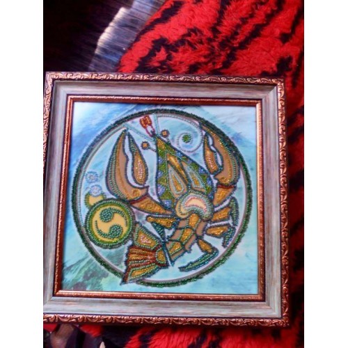 Main Bead Embroidery Kit Scorpio (Zodiac signs), AB-332-08 by Abris Art - buy online! ✿ Fast delivery ✿ Factory price ✿ Wholesale and retail ✿ Purchase Great kits for embroidery with beads