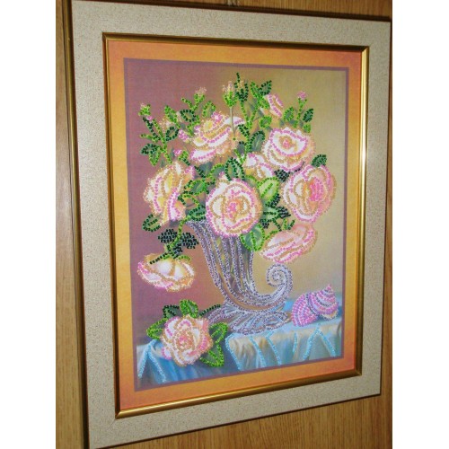 Main Bead Embroidery Kit Pearl (Still life), AB-105 by Abris Art - buy online! ✿ Fast delivery ✿ Factory price ✿ Wholesale and retail ✿ Purchase Great kits for embroidery with beads