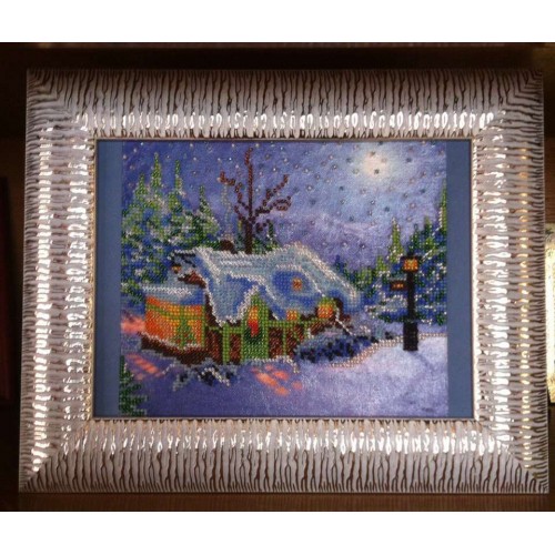 Charts on artistic canvas Christmas, AC-016 by Abris Art - buy online! ✿ Fast delivery ✿ Factory price ✿ Wholesale and retail ✿ Purchase Scheme for embroidery with beads on canvas (200x200 mm)