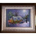 Charts on artistic canvas Christmas, AC-016 by Abris Art - buy online! ✿ Fast delivery ✿ Factory price ✿ Wholesale and retail ✿ Purchase Scheme for embroidery with beads on canvas (200x200 mm)