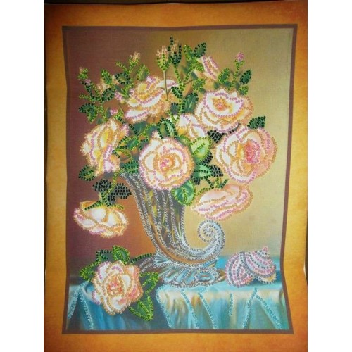 Main Bead Embroidery Kit Pearl (Still life), AB-105 by Abris Art - buy online! ✿ Fast delivery ✿ Factory price ✿ Wholesale and retail ✿ Purchase Great kits for embroidery with beads