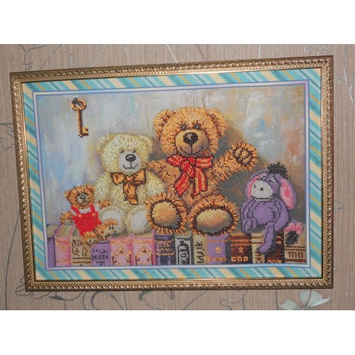 Main Bead Embroidery Kit Toys (Household stories), AB-238 by Abris Art - buy online! ✿ Fast delivery ✿ Factory price ✿ Wholesale and retail ✿ Purchase Great kits for embroidery with beads