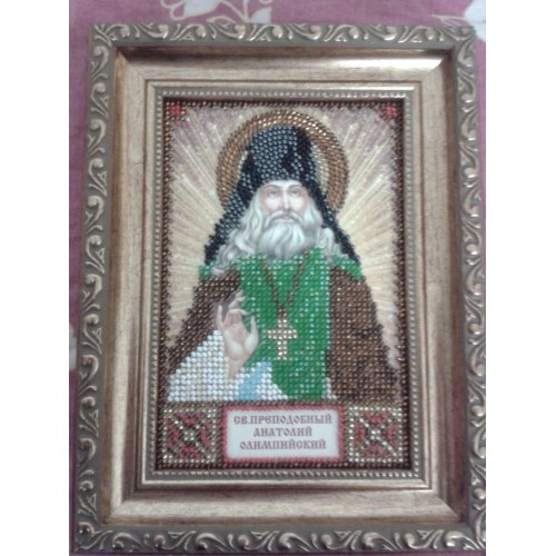 Набір для вишивання бісером на натуральному художньому холсті Святий Анатолій, AAM-051 від Абрис Арт - купити з доставкою ✿ Найкраща ціна від виробника ✿ Оптом та в роздріб ✿ Придбати Набори для вишивки бісером іменних міні-ікон