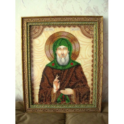 Набір для вишивання бісером на натуральному художньому холсті Святий Віталій, AA-044 від Абрис Арт - купити з доставкою ✿ Найкраща ціна від виробника ✿ Оптом та в роздріб ✿ Придбати Набори для вишивки бісером великих іменних ікон