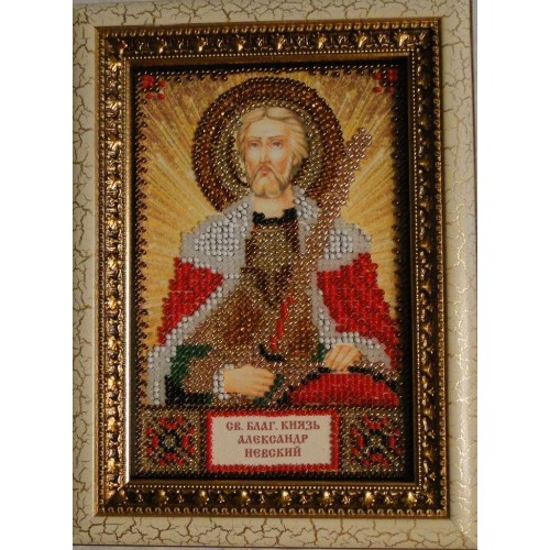 Набір для вишивання бісером на натуральному художньому холсті Святий Олександр, AAM-019 від Абрис Арт - купити з доставкою ✿ Найкраща ціна від виробника ✿ Оптом та в роздріб ✿ Придбати Набори для вишивки бісером іменних міні-ікон