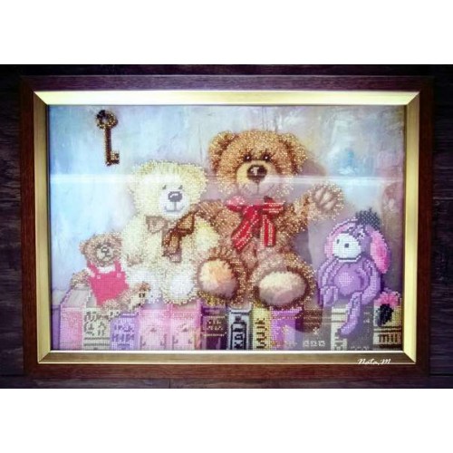 Main Bead Embroidery Kit Toys (Household stories), AB-238 by Abris Art - buy online! ✿ Fast delivery ✿ Factory price ✿ Wholesale and retail ✿ Purchase Great kits for embroidery with beads