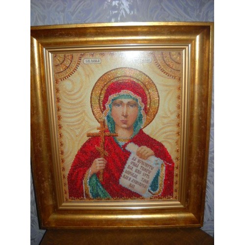 Набір для вишивання бісером на натуральному художньому холсті Свята Наталя, AA-008 від Абрис Арт - купити з доставкою ✿ Найкраща ціна від виробника ✿ Оптом та в роздріб ✿ Придбати Набори для вишивки бісером великих іменних ікон