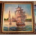 Charts on artistic canvas Frigate, AC-138 by Abris Art - buy online! ✿ Fast delivery ✿ Factory price ✿ Wholesale and retail ✿ Purchase Large schemes for embroidery with beads on canvas (300x300 mm)