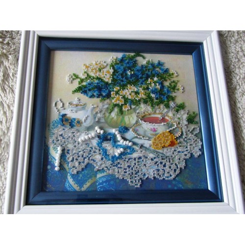 Main Bead Embroidery Kit Forget-me-nots (Still life), AB-040 by Abris Art - buy online! ✿ Fast delivery ✿ Factory price ✿ Wholesale and retail ✿ Purchase Great kits for embroidery with beads Main Bead Embroidery Kit Forget-me-nots (Still life), AB-040 by Abris Art - buy online! ✿ Fast delivery ✿ Factory price ✿ Wholesale and retail ✿ Purchase Great kits for embroidery with beads