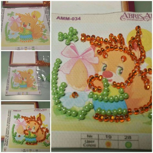 Mini Magnets Bead embroidery kit Squirrel, AMM-034 by Abris Art - buy online! ✿ Fast delivery ✿ Factory price ✿ Wholesale and retail ✿ Purchase Kits for embroidery with beads - mini-magnets