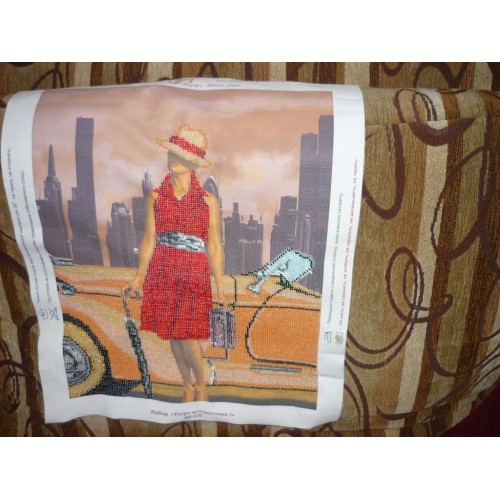 Main Bead Embroidery Kit Retro travel – 3 (Retro), AB-178 by Abris Art - buy online! ✿ Fast delivery ✿ Factory price ✿ Wholesale and retail ✿ Purchase Great kits for embroidery with beads