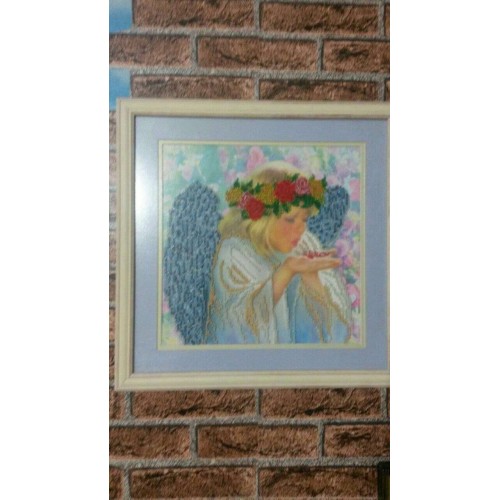 Charts on artistic canvas Rose Petals, AC-118 by Abris Art - buy online! ✿ Fast delivery ✿ Factory price ✿ Wholesale and retail ✿ Purchase Large schemes for embroidery with beads on canvas (300x300 mm)