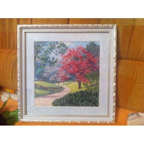 Charts on artistic canvas Blooming Park, AC-418 by Abris Art - buy online! ✿ Fast delivery ✿ Factory price ✿ Wholesale and retail ✿ Purchase Scheme for embroidery with beads on canvas (200x200 mm)