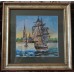 Charts on artistic canvas Frigate, AC-138 by Abris Art - buy online! ✿ Fast delivery ✿ Factory price ✿ Wholesale and retail ✿ Purchase Large schemes for embroidery with beads on canvas (300x300 mm)