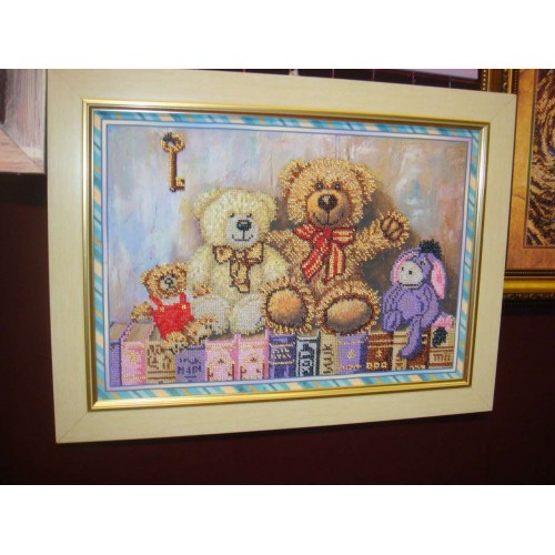 Main Bead Embroidery Kit Toys (Household stories), AB-238 by Abris Art - buy online! ✿ Fast delivery ✿ Factory price ✿ Wholesale and retail ✿ Purchase Great kits for embroidery with beads