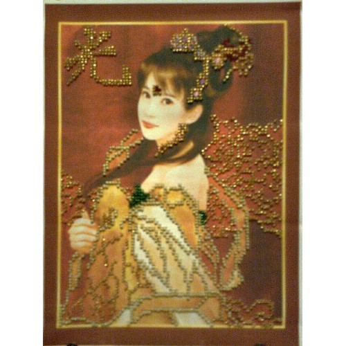 Main Bead Embroidery Kit Mai (a child of light) (Japan), AB-035 by Abris Art - buy online! ✿ Fast delivery ✿ Factory price ✿ Wholesale and retail ✿ Purchase Great kits for embroidery with beads