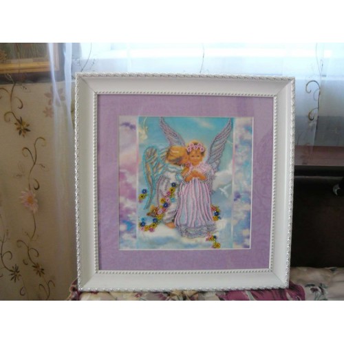 Charts on artistic canvas Cupids, AC-040 by Abris Art - buy online! ✿ Fast delivery ✿ Factory price ✿ Wholesale and retail ✿ Purchase Scheme for embroidery with beads on canvas (200x200 mm)
